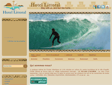 Tablet Screenshot of hotellittoral.com